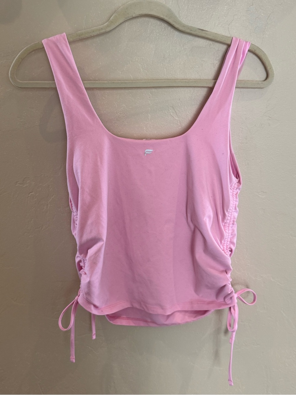 Fabletics Pink Ruched Tank Top - Picture 4 of 5